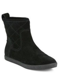Tory Burch Alana Quilted Suede Shearling Booties