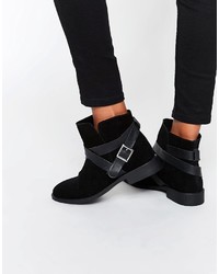 Asos Alex Suede Slouch Ankle Boots
