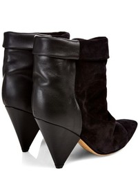Isabel Marant Andrew Suede And Leather Ankle Boots