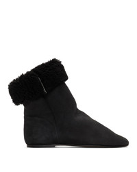 Isabel Marant Black Shearling Rullee Boots