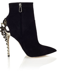 Paul Andrew Black Suede Chrysler Ankle Boots