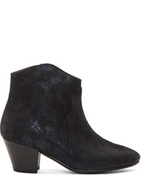 Isabel Marant Black Suede Dicker Boots