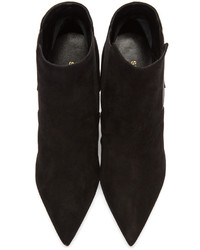 Saint Laurent Black Suede Paris Boots