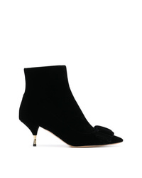 Rochas Bow Ankle Boots