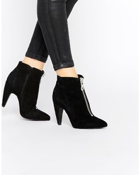 Bronx Suede Heeled Ankle Boots