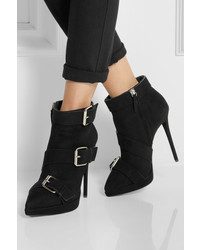 Giuseppe Zanotti Buckled Suede Ankle Boots