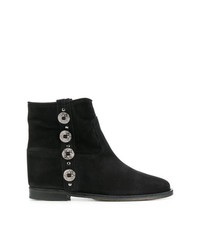 Via Roma 15 Button Detailed Ankle Boots