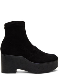 Clergerie Black Suede Xupn Boots