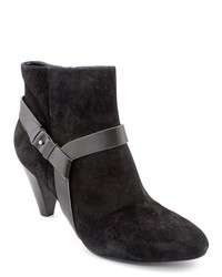Cole Haan Calico Bootie Black Suede Fashion Ankle Boots