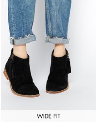 Asos Collection Amelie Wide Fit Suede Ankle Boots