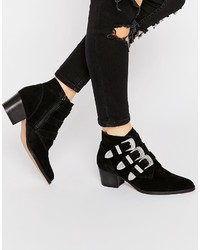 Asos Collection Ryder Suede Buckle Ankle Boots