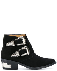 Toga Pulla Double Buckle Ankle Boots