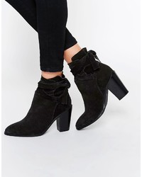 Asos Elishia Suede Slouch Ankle Boots