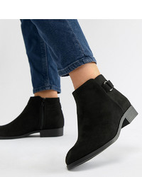 New Look Wide Fit Flat Ankle Boot