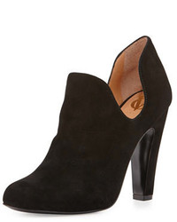VC Signature Gabel Dipped Suede Ankle Boot Black