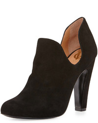 VC Signature Gabel Dipped Suede Ankle Boot Black