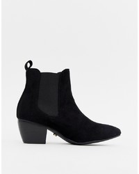 Oasis Heeled Chelsea Boots In Black