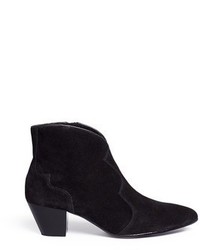 Ash Hurrican Suede Cowboy Ankle Boots