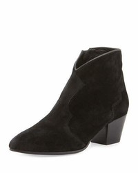 Ash Hurricane Pointed Toe Bootie Black