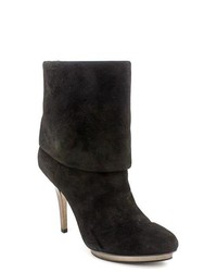 INC International Concepts Giana Black Suede Fashion Ankle Boots