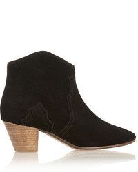 Etoile Isabel Marant Isabel Marant Toile The Dicker Suede Ankle Boots Black