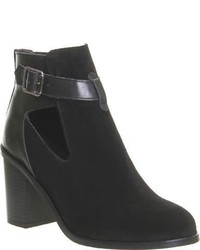 Office Jade Suede Cutout Heeled Ankle Boots