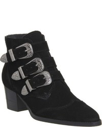 Office Jagger Suede Buckled Ankle Boots