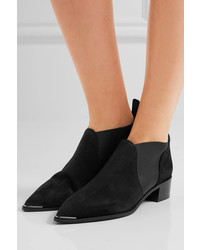 Acne Studios Jenny Suede Ankle Boots Black