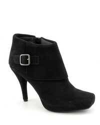 Kenneth Cole Reaction Turn Table Black Suede Fashion Ankle Boots