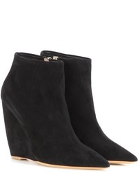 Nicholas Kirkwood Lizy Suede Wedge Ankle Boots