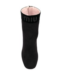Miu Miu Logo Ankle Boots