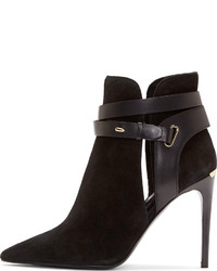 Burberry London Black Suede Finford Ankle Boots