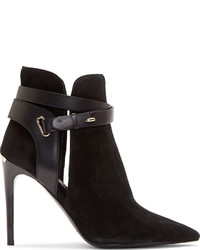 Burberry London Black Suede Finford Ankle Boots