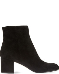 Gianvito Rossi Margaux Suede Block Heel Ankle Boots