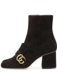 Gucci Marmont Suede 75mm Ankle Boot