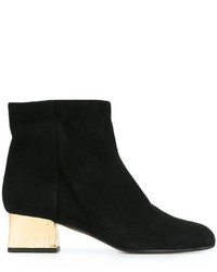 Marni Contrast Heel Ankle Boots