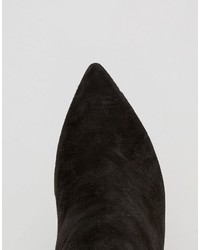 Ted Baker Maryne Buckle Point Suede Heeled Ankle Boots
