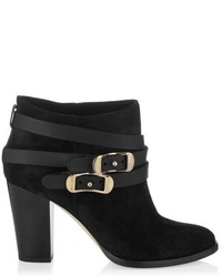 Jimmy Choo Melba Sandalwood Suede And Nappa Ankle Boots