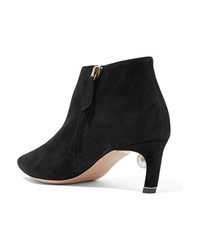 Nicholas Kirkwood Mira Faux Pearl Embellished Suede Ankle Boots