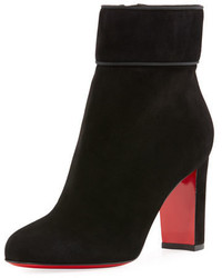 Christian Louboutin Moulamax Suede 85mm Red Sole Bootie