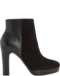 Dune Olympe Leather And Suede Ankle Boots