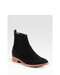 Opening Ceremony Chelsea Suede Ankle Boots Black
