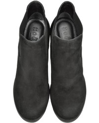 Hogan Opty Black Suede Ankle Boots
