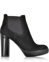 Hogan Opty Black Suede Ankle Boots