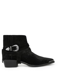 Mango Outlet Outlet Buckle Suede Ankle Boots