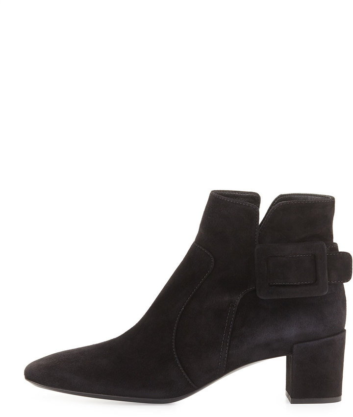 roger vivier polly suede ankle boots