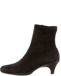 Prada Sport Suede Square Toe Ankle Boots