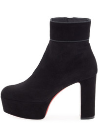 Christian Louboutin Proto Orlato Suede Red Sole Bootie