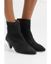 Stuart Weitzman Pyramid Suede Ankle Boots