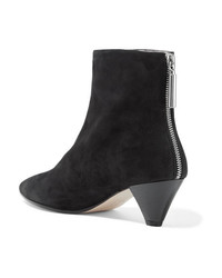 Stuart Weitzman Pyramid Suede Ankle Boots